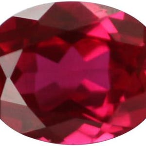 4 crt Lab Grown Ruby Pigeon Blood Red Oval Cut Loose Gemstone for Jewellery Making Purpose