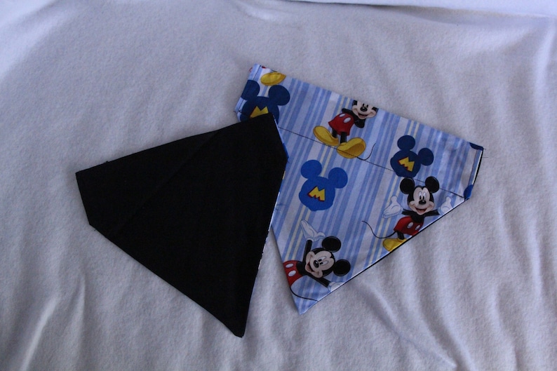Reversible Mickey Mouse Pet Bandana
