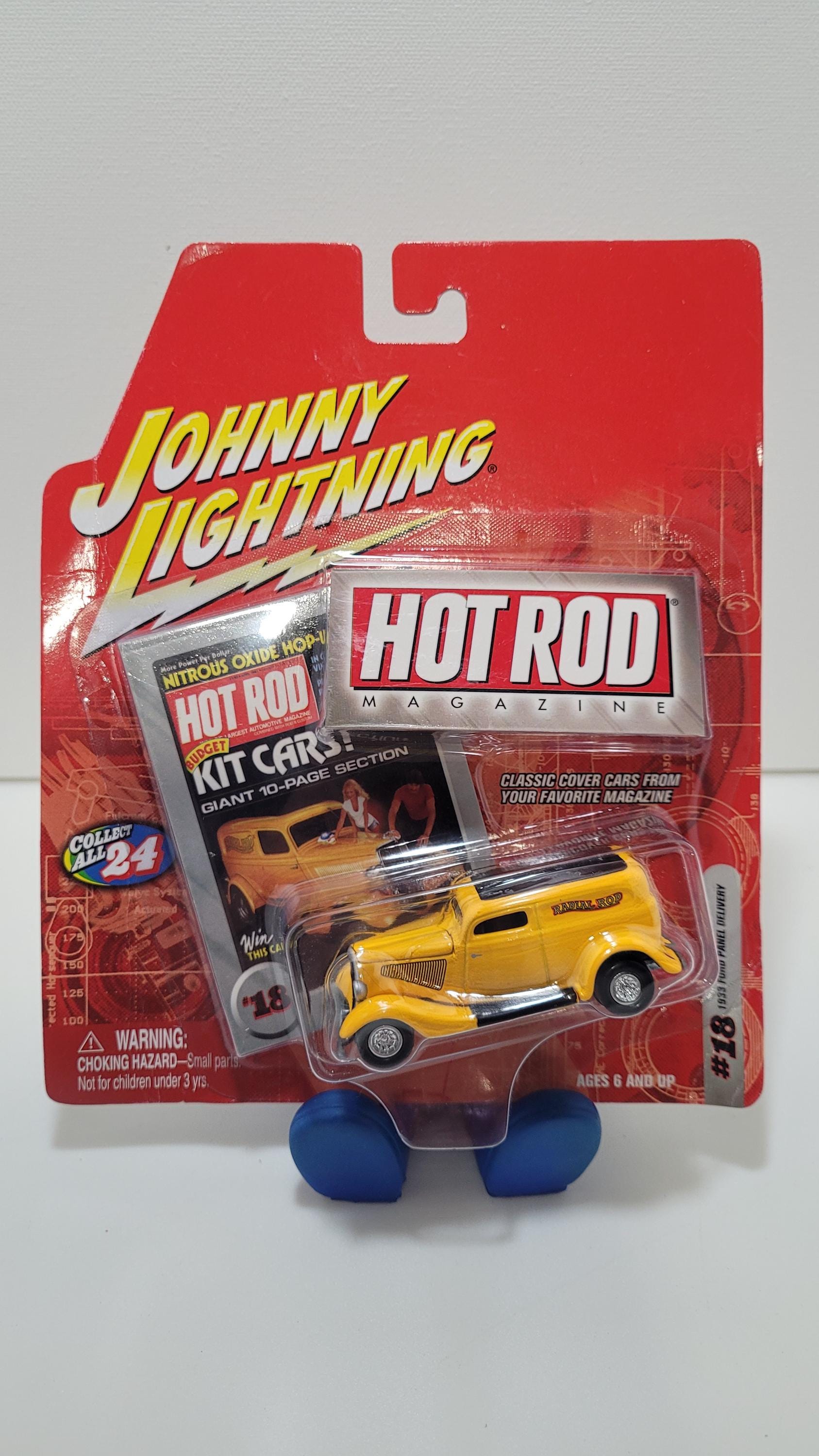 Johnny Lightning 1/64 – Gold Collection – Hot Rod Magazine Covers – 4 Voitures Métal – Neuf