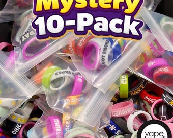 VapeBand® Mystery 10-Pack Silicone Tank Protector Rings (22mm-24mm)