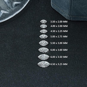 Lab Grown Marquise Diamond EF VVS-VS 6.00*4.00MM  (0.50-0.54 ct) for Jewelry Making