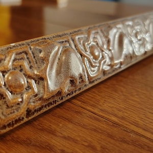 Pack Saddle Brown - Seattle 1" x 8" Artisan Handmade Ceramic Wall Tile