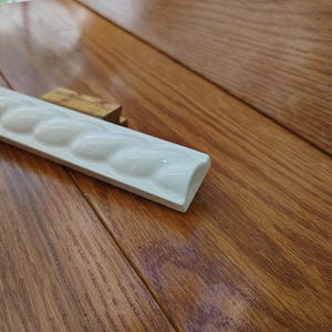 Decorative Rope 1x6" Ceramic Tile - Arctic White