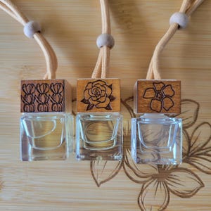 Hawaiian Car Diffuser Pikake, Gardenia, Puakenikeni scents car accessories car freshie car air freshener hanging car diffuser  car scent dif