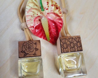 Difusor de coche hawaiano Pikake, aromas de gardenia, accesorios para coche, ambientador para coche, difusor colgante para coche, difusor de aroma para coche