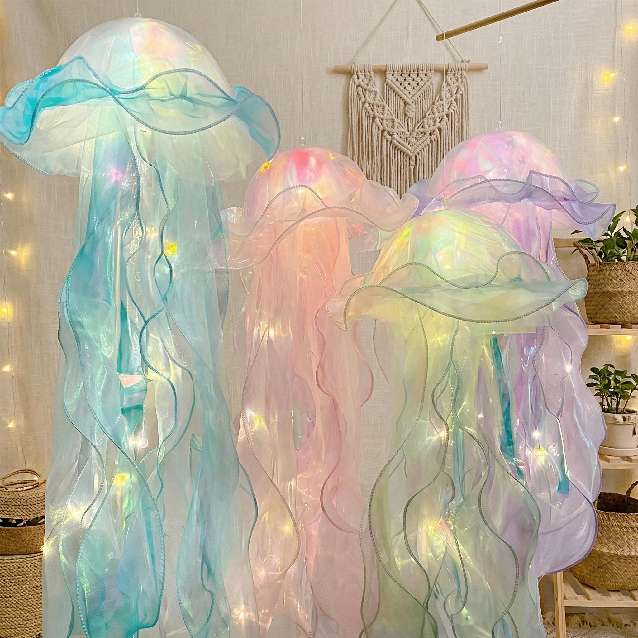 Hanging jellyfish lamp - Etsy 日本