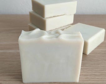100% Olive Oil Soap Bar: Handmade Raw Soap for Sensitive Skin, Cold Process Castile Soap