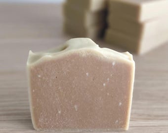 Matcha Unscented Natural Lye Soap: Minimal Ingredient Soap for Sensitive Skin. Lard Recipe
