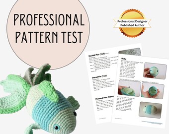 PATTERN TESTING SERVICE- Crochet pattern test, edit, proofread, and photograph; professional service for pattern writers