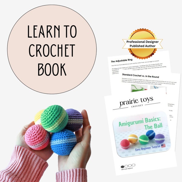 PATTERN: Easy Ball, Learn to Crochet, Basics for Beginners, the ball, learn to crochet, easy pattern, juggler, hackysack