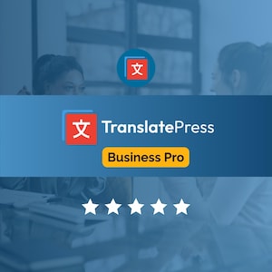TranslatePress Business Pro GPL-licens | Flerspråkig WordPress-plugin | Användning på obegränsade webbplatser | Omedelbar leverans