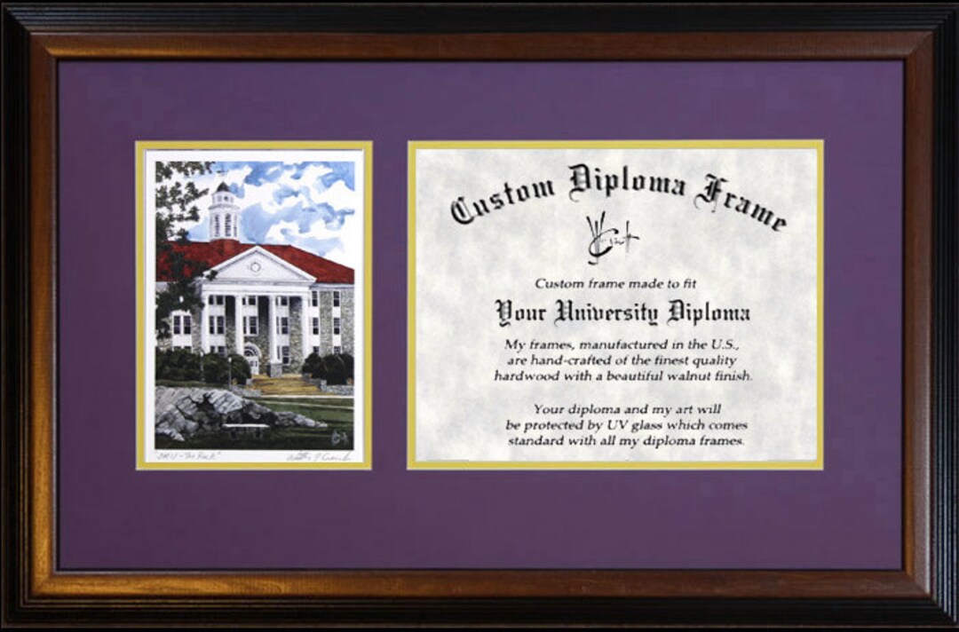 James Madison University Diploma Frame Etsy