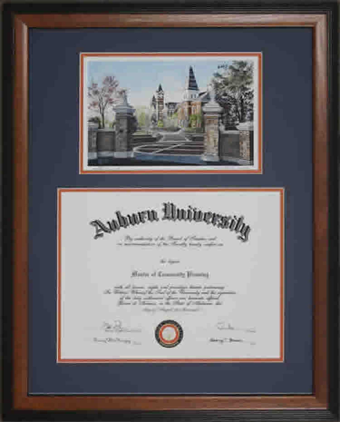 Auburn Diploma Frame Etsy