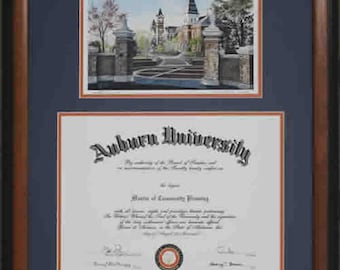 Auburn Diploma Frame