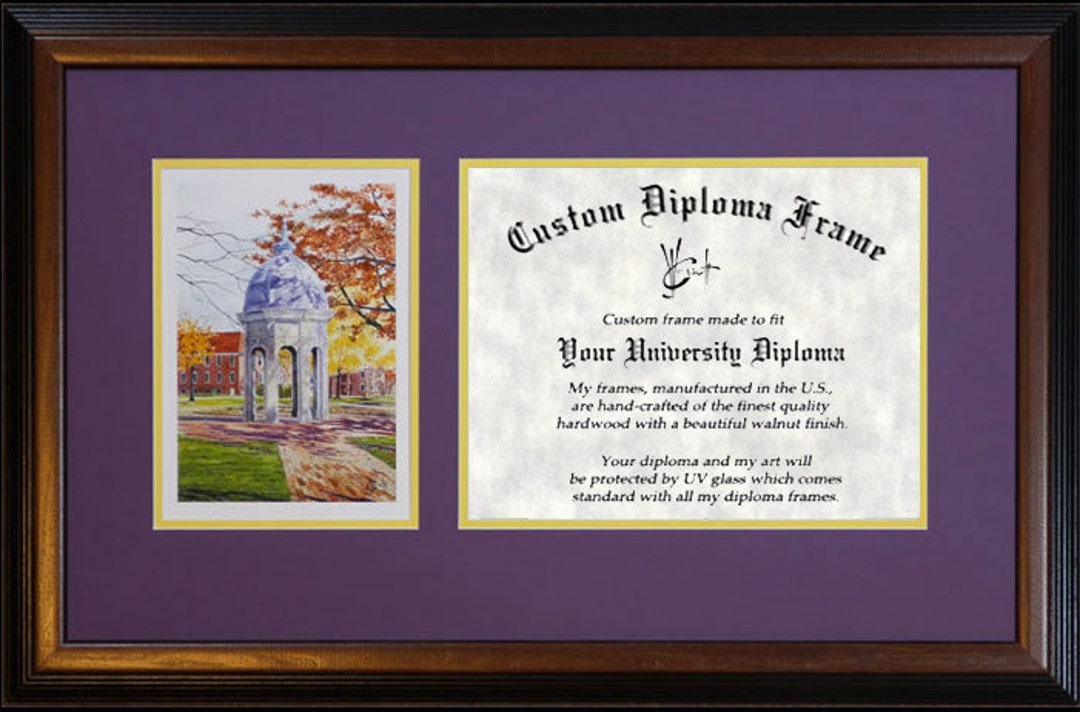 East Carolina Diploma Frame Etsy