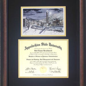 App State Diploma Frame (Appalachian Moonshine)