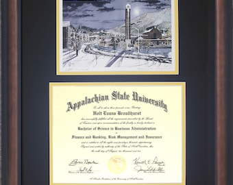 App State Diploma Frame (Appalachian Moonshine)