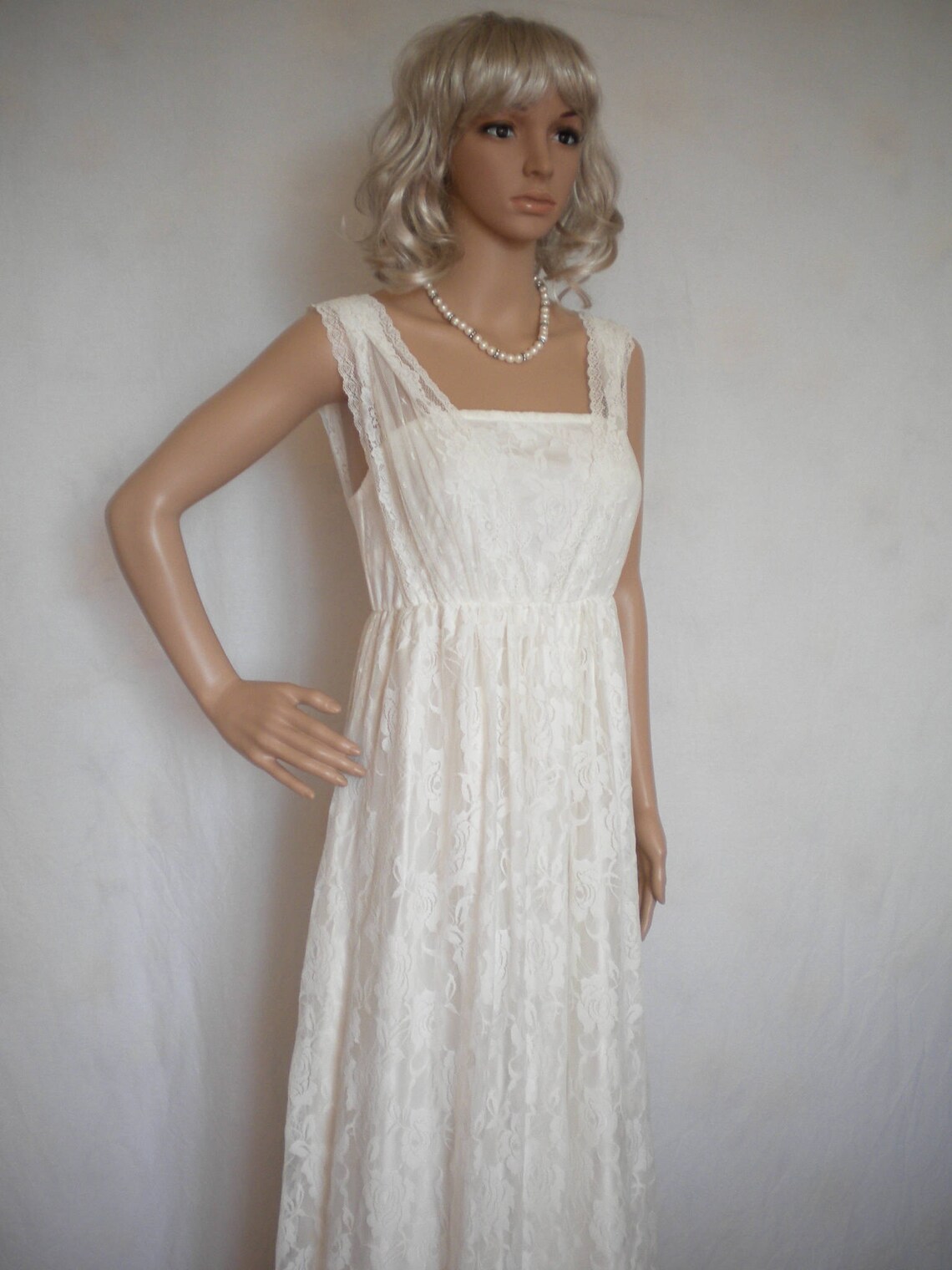 Bohemian wedding dress empire waist boho wedding dress fairy | Etsy