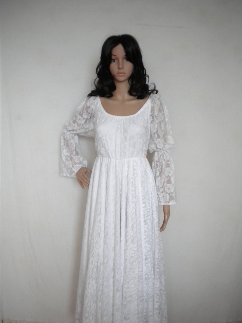 Black Empire Waist Wedding Dress