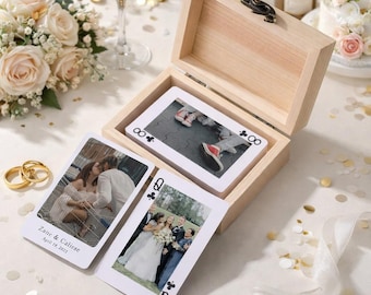 Custom Photo Playing Cards,Personalized Playing Cards With Photos,Printed Deck of Cards,Wedding Playing Cards,Birthday Cards,Gift For Couple