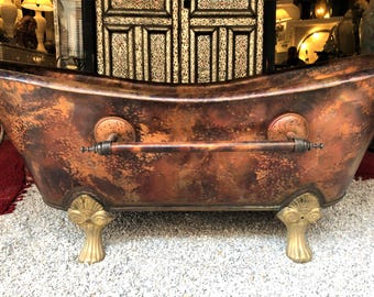 Made To Order Handmade Copper Bathtub- Authentic Thick Relax Tub- Clawfoot Personalized Luxury Wanna Miedziana for SPA 70''x30''x27'' inches