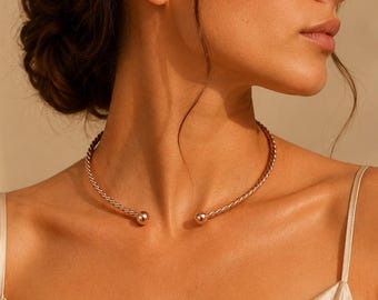 Ren koppartensorhalsband 432Hz helande frekvens choker handgjord röd koppar energismycken unisex helande halslös