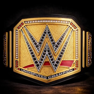 World Wrestling Entertainment Undisputed Championship Replica Belt: 6mm Brass Plates, Cow Leather