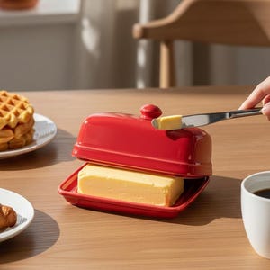 Rectangular Ceramic Butter Container