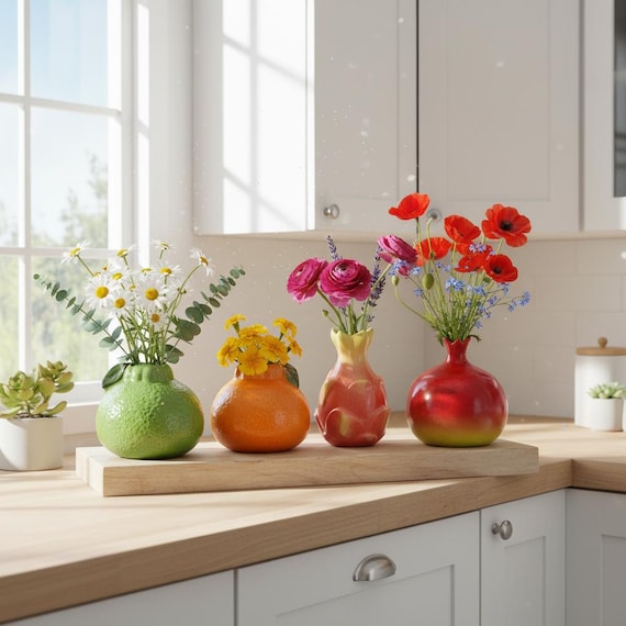 Creative Fruit Ceramic Vase