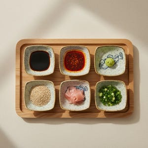 Plato pequeño de cerámica japonesa para salsa y condimentos