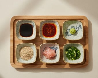 Japanische kleine Keramik Gewürz Dip Sauce Teller