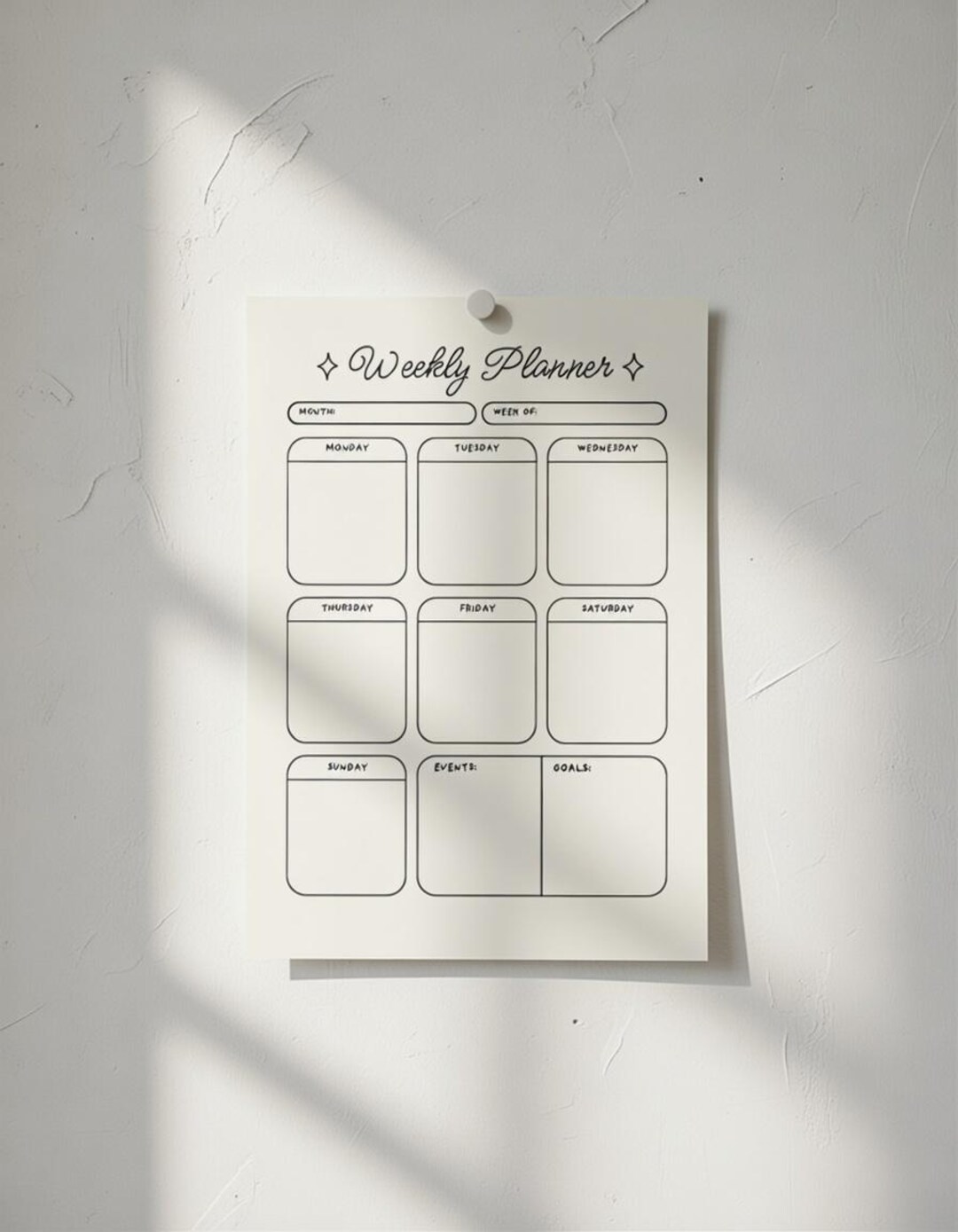 2026 Weekly Planner Printable Bundle | Minimalist Horizontal Weekly ...