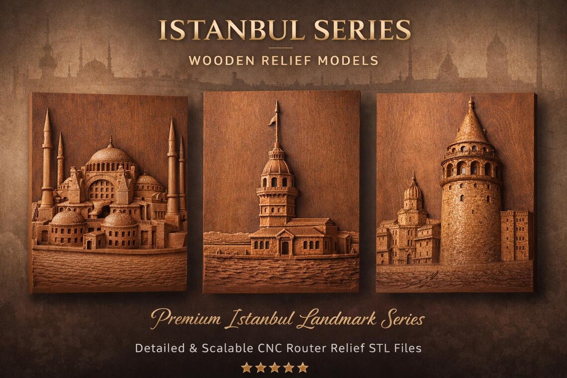 Maiden’s Tower for CNC Router – Digital Download (STL & STEP) 
