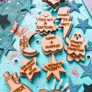 Halloween Countdown, Halloween Bucket List activities, October activity list, spooky Halloween Advent, Halloween activities for kid