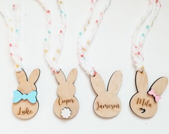 Personalized Easter Basket Tag, Personalized Tag, Basket Tags, Personalized Easter Tag, Easter Tags-UPDATE NEW Ribbon color_see description