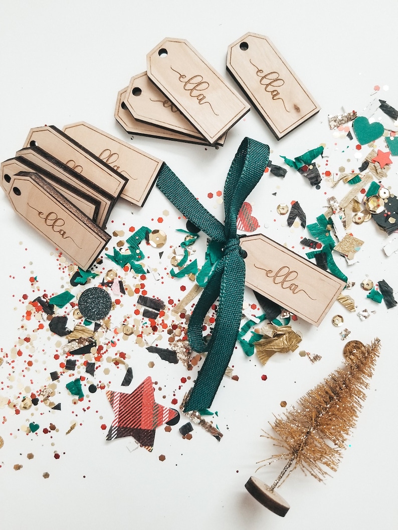 Pack of 10 Personalized Gift Tags Name Tags for Gift Etsy