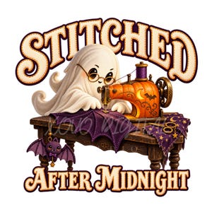 Pacchetto PNG di fantasmi soffici per Halloween, design accogliente e spettrale per la stagione, clipart di gatto strega retrò e intellettuale, grafica DTF per magliette autunnali