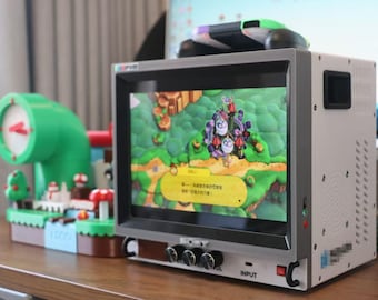 Vintage CRT-inspirierter Desktop Monitor | 9.7" 2K Display | Retro Design mit Modernen Features