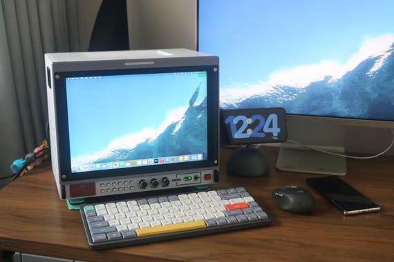 A working 2.4K 12.3" modern display rebuilt inside a vintage Sony CRT shell — 847 hearts don't lie, this is the coolest thing on this list.