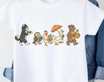 Little Bear T-Shirt, Cute Kids Shirt, Animal Lover Shirt, Kids Daughter Gift,Animal Kids,Mom and Son Matching Shirt,Animated TV Show Shirt