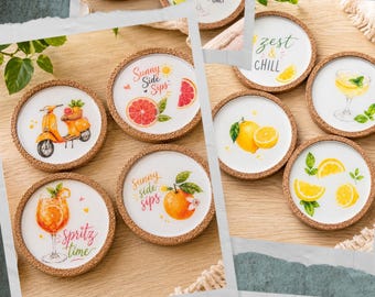 Untersetzer aus Kork, perfekt als Geschenk oder Mitbringsel für Kolleginnen und Besties, Cocktail Liebhaber im Sommer