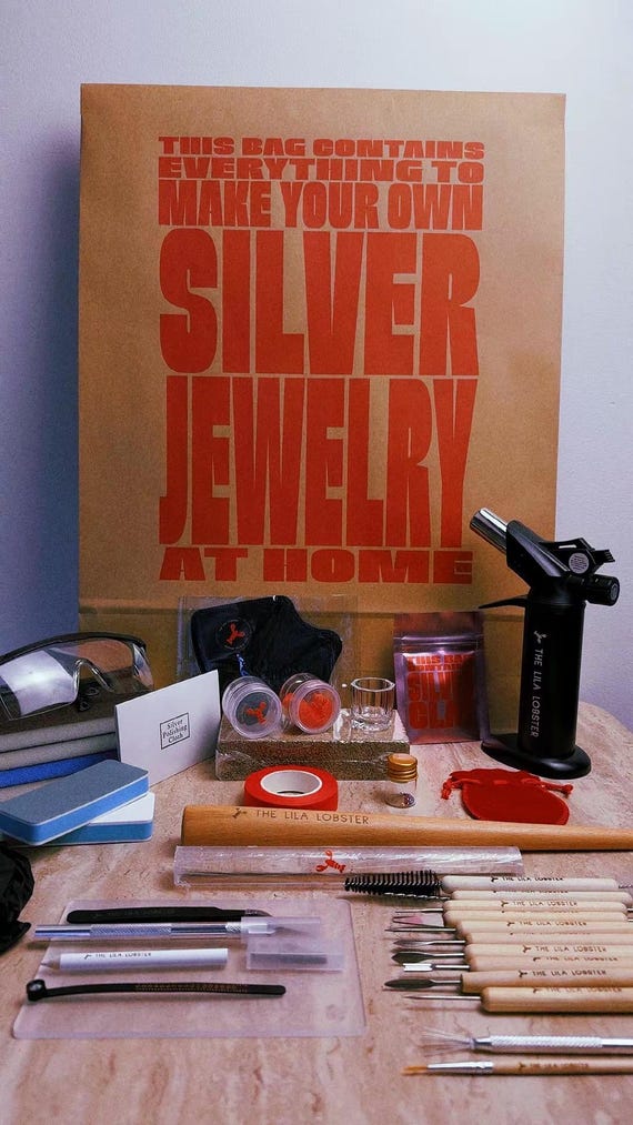 DIY Fine Silver Clay Jewelry Kit – Torch Fired, Beginner Friendly