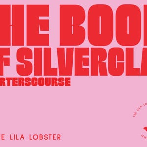 Pu&ograve; includere: Una copertina di libro con sfondo rosa chiaro e testo rosso in grassetto che recita THE BOOK OF SILVERCLAY STARTERSCOURSE BY THE LILA LOBSTER. Nell'angolo in basso a destra, c'&egrave; una piccola icona di aragosta rossa con il testo THE LILA LOBSTER JEWELRY WITH A TALE.