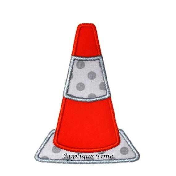 Instant Download Safety Cone Embroidery Applique Design 4x4 Etsy