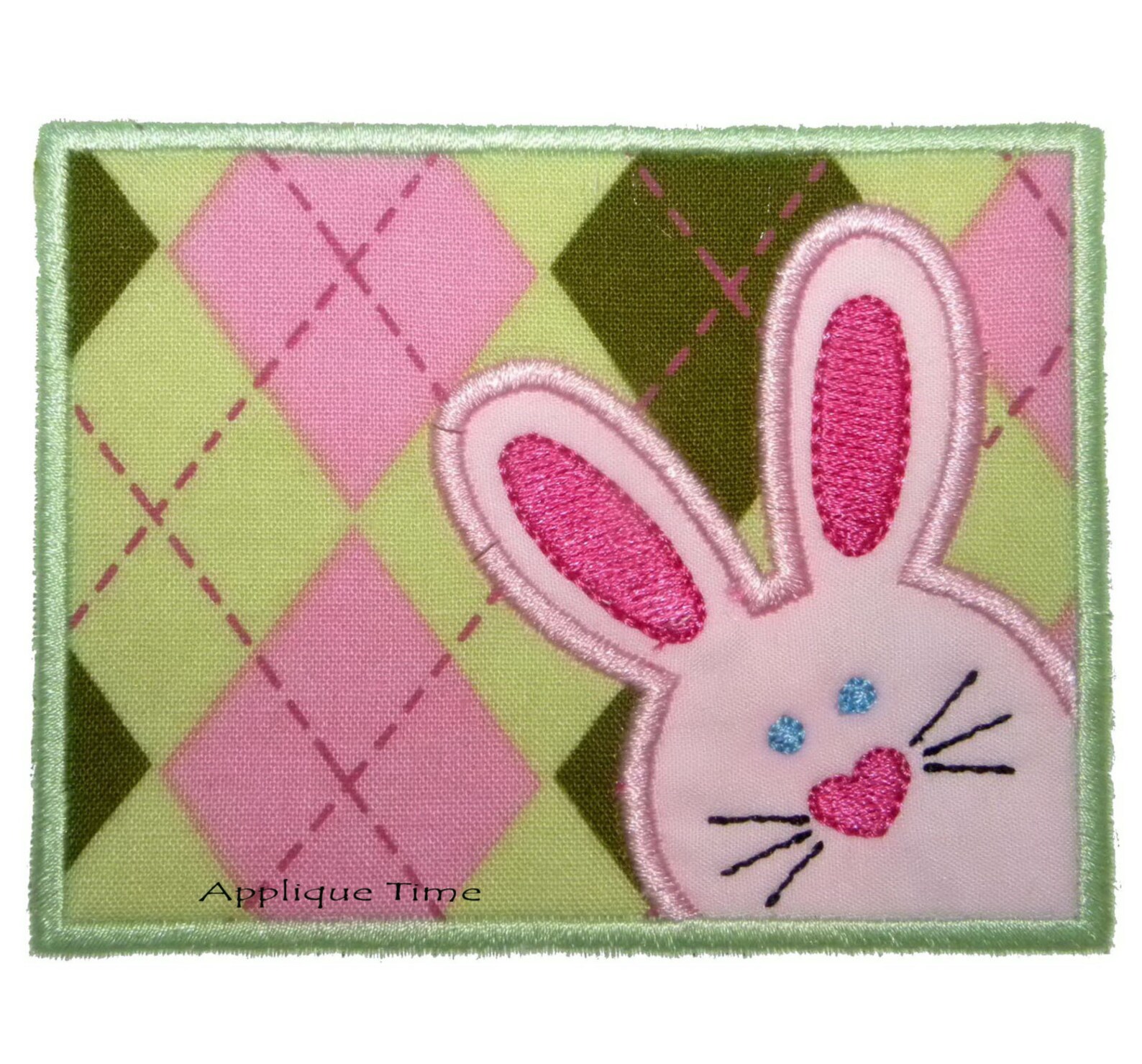 Instant Download Bunny Frame Machine Embroidery Applique Etsy