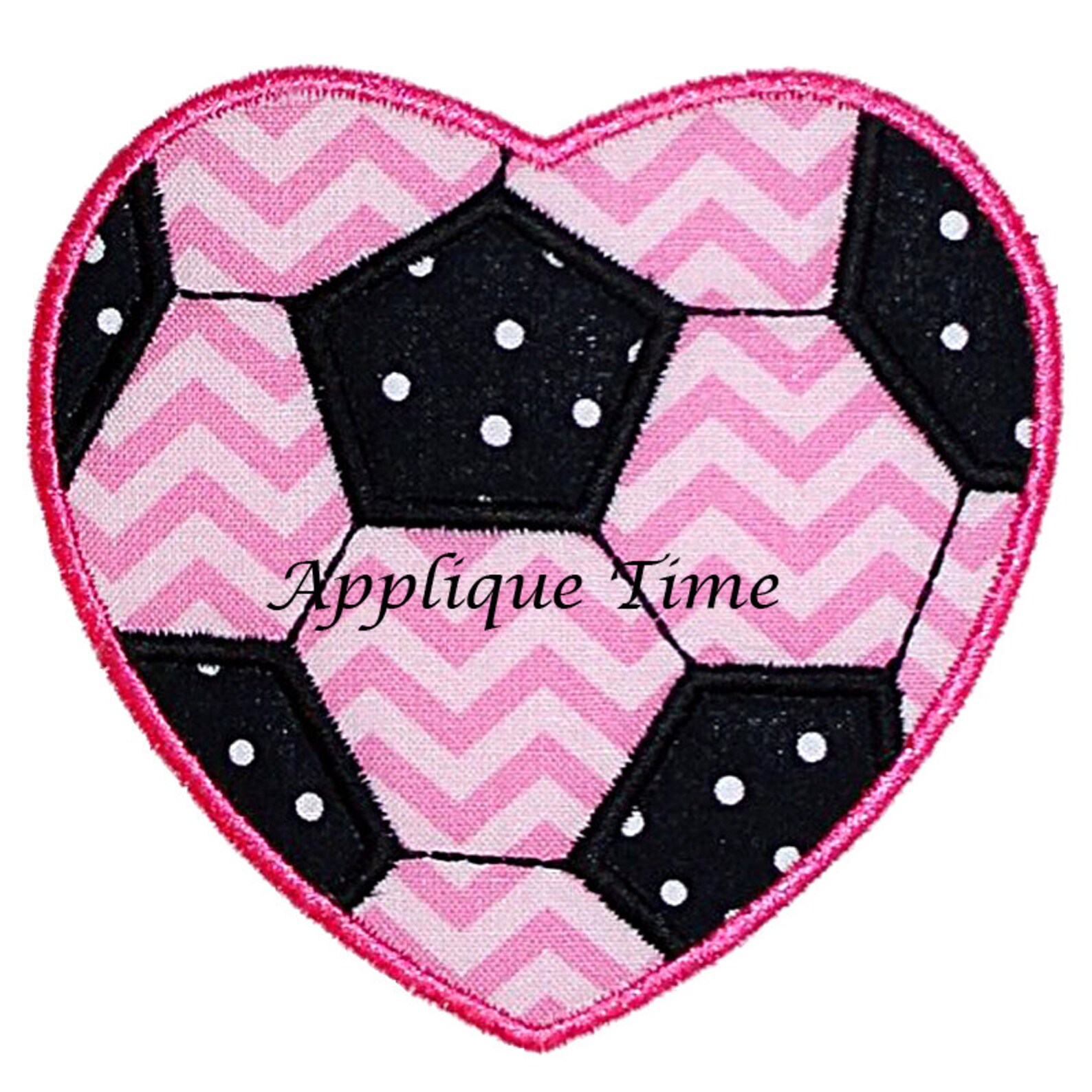 Instant Download Soccer Ball Heart Machine Embroidery Applique Etsy