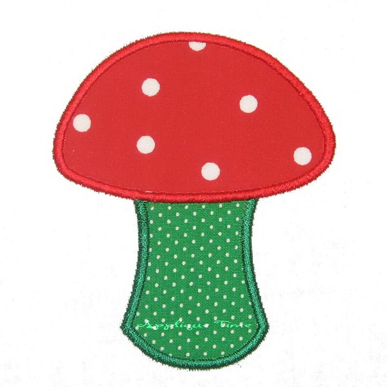 Instant Download Mushroom Machine Embroidery Applique Design Etsy