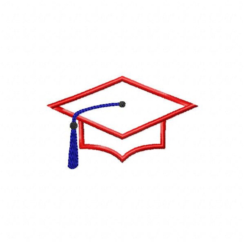 Instant download graduation cap machine jessecmault applique  etsy