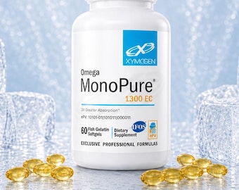 XYMOGEN Omega MonoPure 1300 EC Omega Softgel Supplement – Daily Lifestyle Nutrition – 60 Softgels