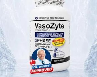 VasoZyte Formula - Boosts Healthy Blood Flow & Vitality - Featuring Oligopin - Pure Extraction - 60 Capsules